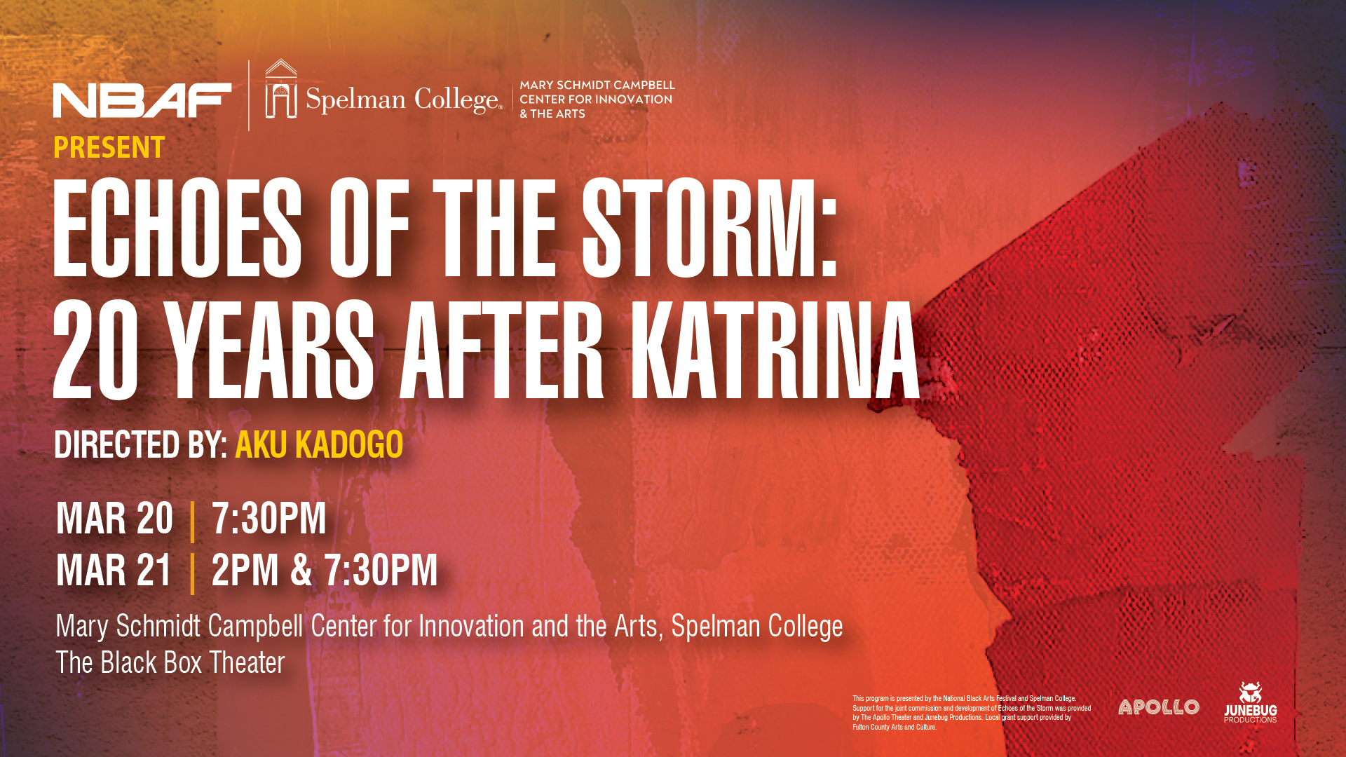 Echoes website header with date and times