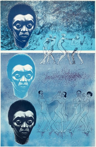 elizabeth-catlett-blues painting